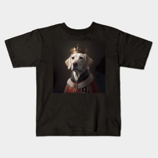 Dog King of England Style Monarchy Kids T-Shirt